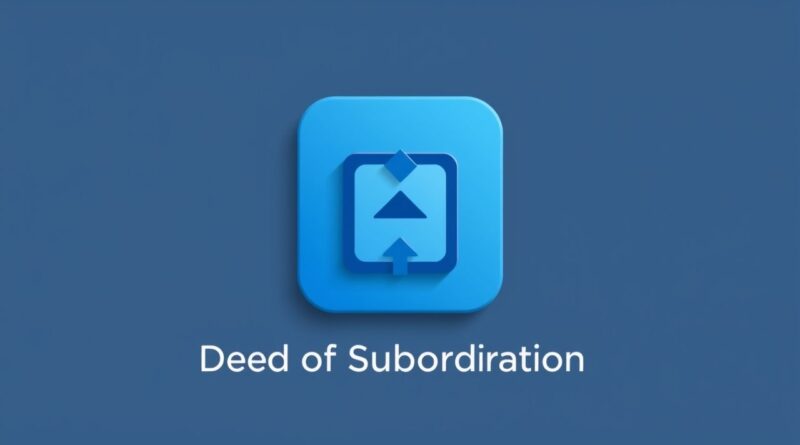 A Deed of Subordination