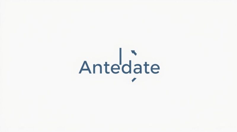 Antedate Meaning in Law