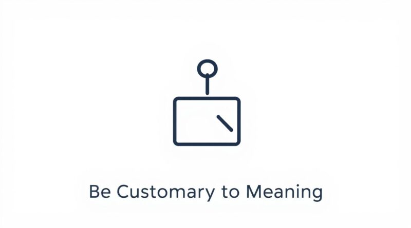 Be Customary to Meaning