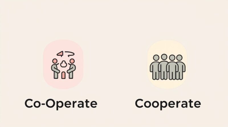 Co Operate vs Cooperate