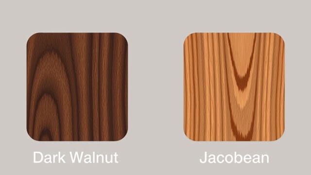 Dark Walnut vs Jacobean