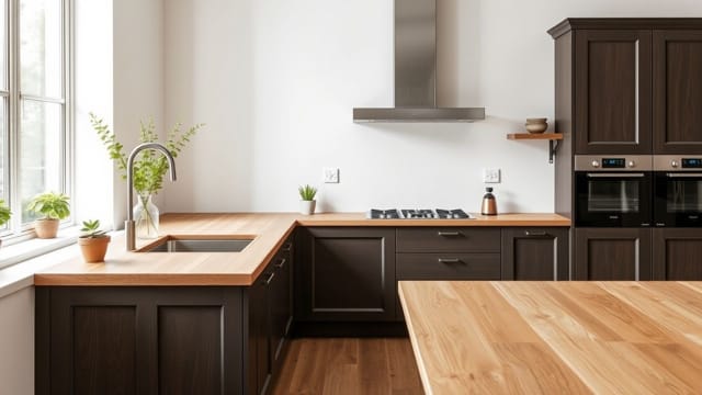 full stave oak worktops 40mm