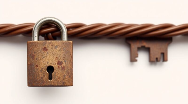 Granny Rusty Padlock Key Use