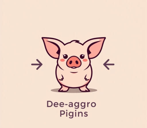 How to De Aggro Piglins