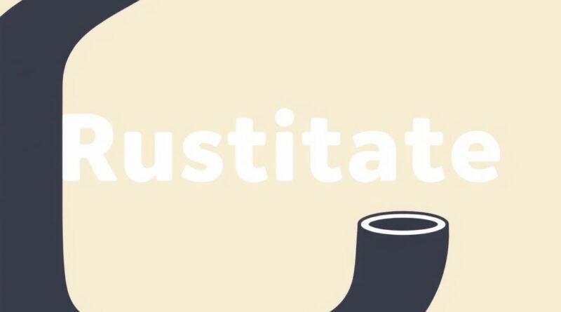 How to Rusticate a Pipe