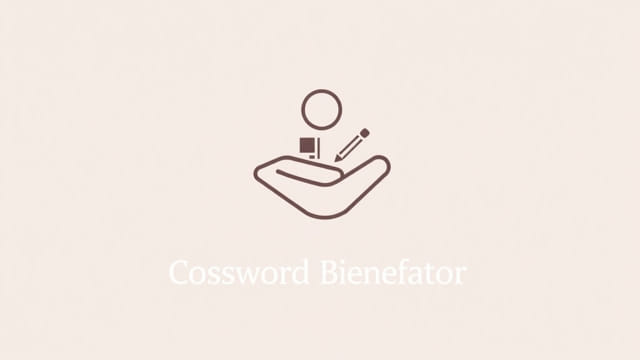 is a benefactor of crossword