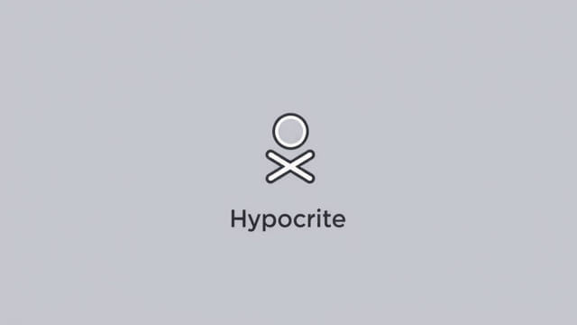 is hypocrite a bad word