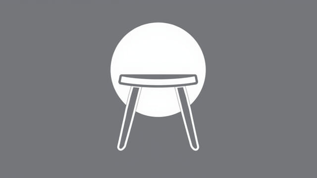 Low Stool with Backrest