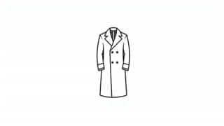 Full Length Wool Overcoat Men'S
