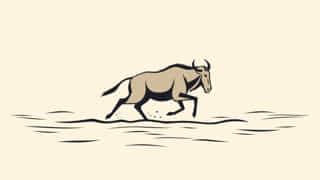 Mara River Wildebeest Crossing