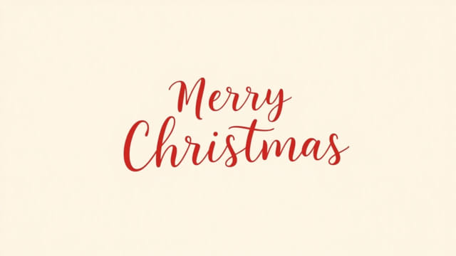 Merry Christmas Hand Lettered