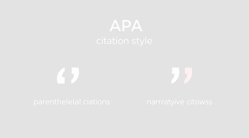 Apa Parenthetical Vs Narrative Citation