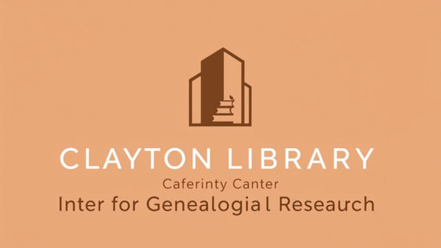 Clayton Library Center For Genealogical Research