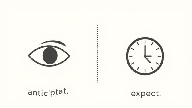 Difference Between Anticipate And Expect