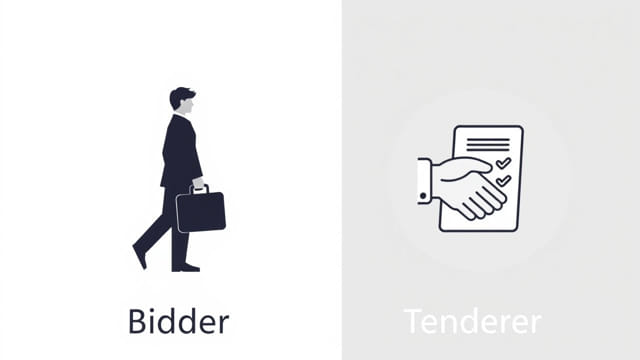Difference Between Bidder And Tenderer