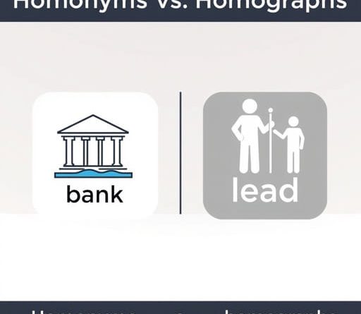 Difference Between Homonyms And Homographs With Examples