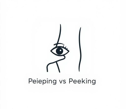 Difference Between Peeping And Peeking