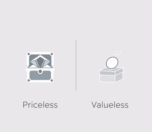 Difference Between Priceless And Valueless