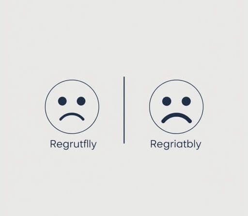 Difference Between Regretfully And Regrettably