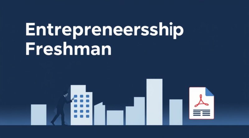 Entrepreneurship Freshman Course Pdf