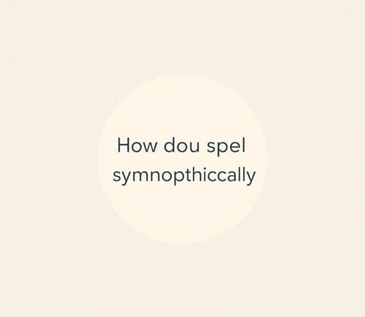 How Do You Spell Sympathetically