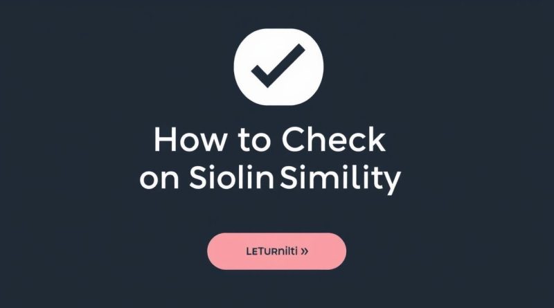 How To Check Similarity On Turnitin