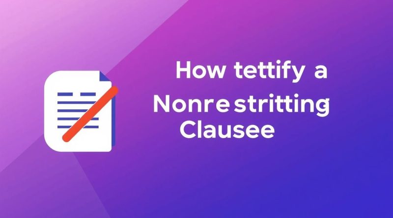 How To Identify A Nonrestrictive Clause