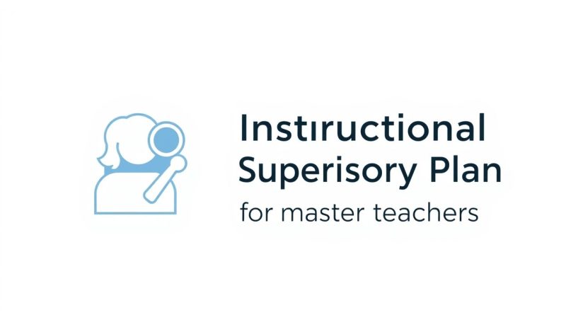 Instructional Supervisory Plan For Master Teachers