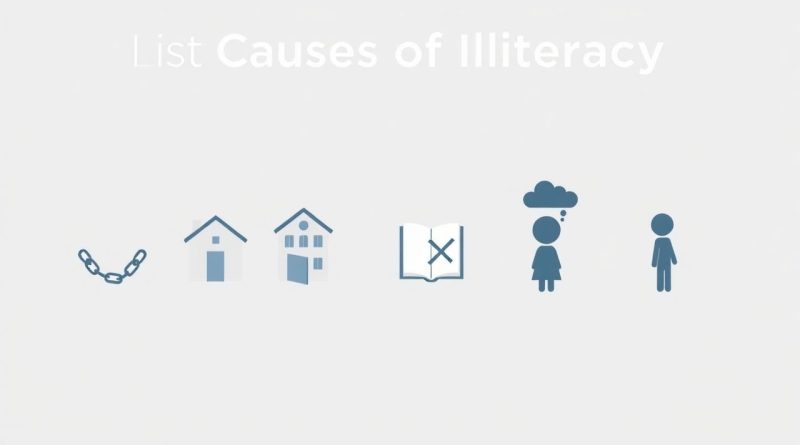 List Five Causes Of Illiteracy