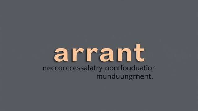 Make A Sentence With The Word Arrant