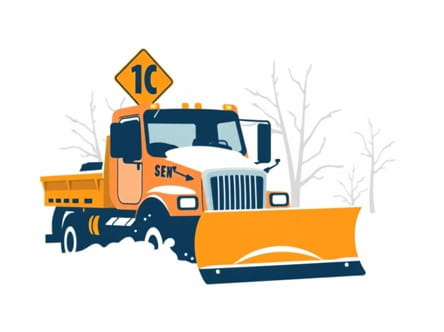 Passing A Snowplow In Ontario