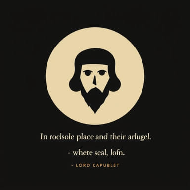 A Quote From Lord Capulet