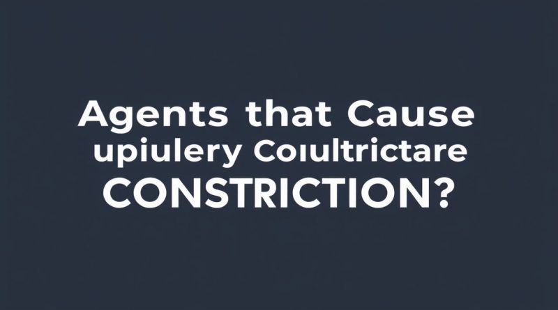 Agents That Cause Pupillary Constriction Are Quizlet