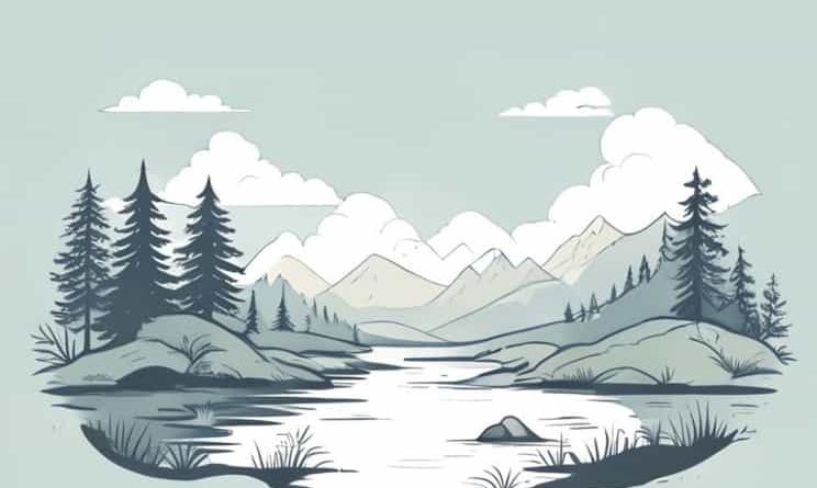 A Beautiful Scenery Drawing