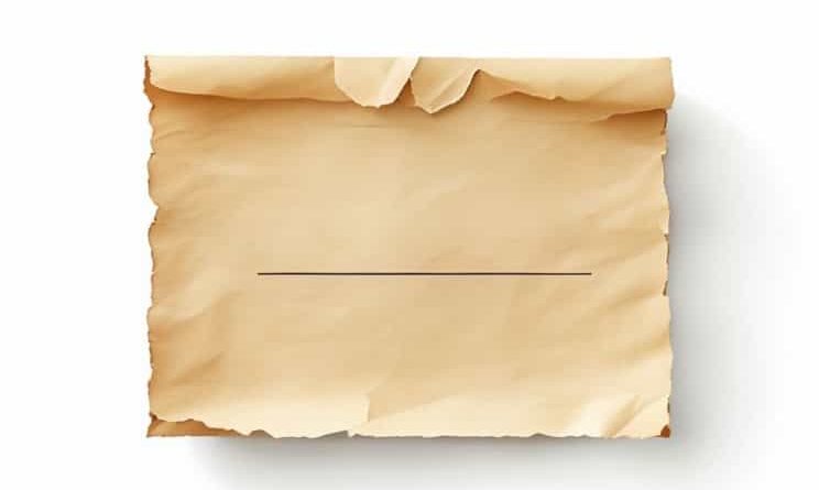 A Furl Of Paper Or Parchment