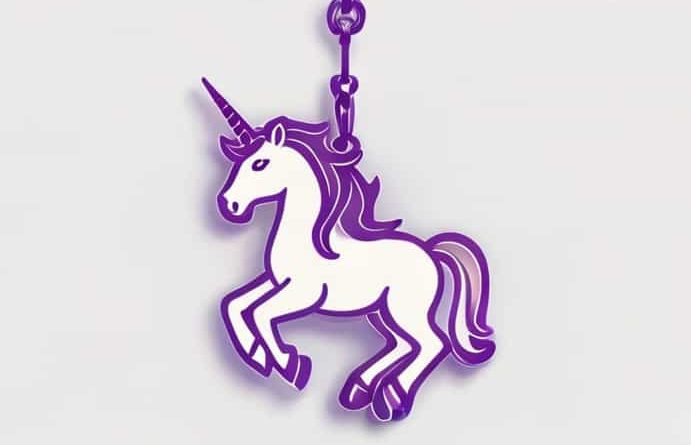 Unicorn Overlord Amethyst Pendant