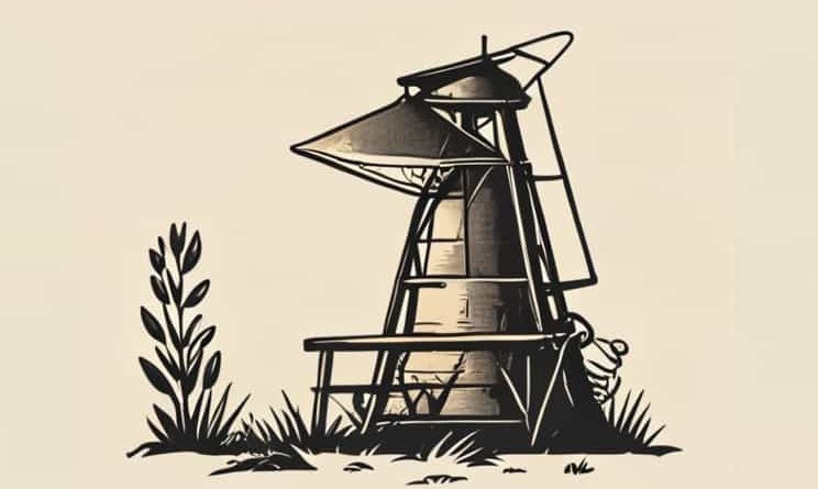 Vintage Mcm Grist Mill Lamp