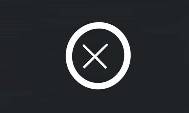 X With Circle Around It