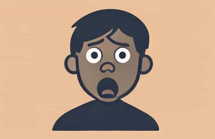 A Stammering Or Faltering When Speaking