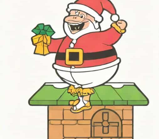 Barney Up On The Housetop Jingle Bells