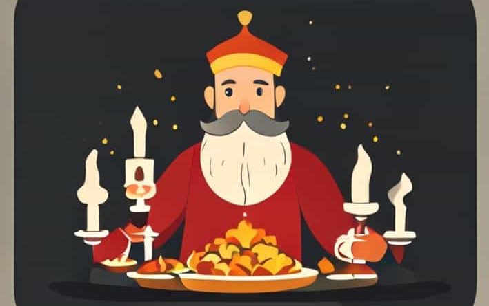 During The Feast An Envious Dane Named