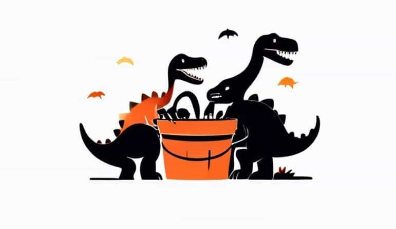 George And His Bucketful Of Dinosaurs