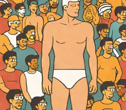 Rex Is Wearing Skimpy Garment In Crowd