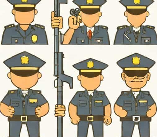 A Group Of Policemen Is Called