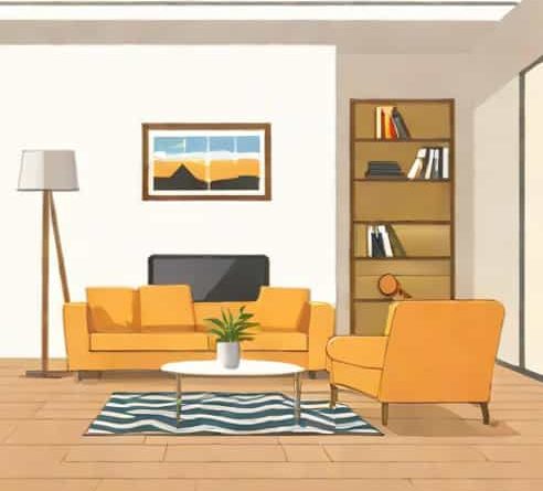 Living Room Mid Century Modern