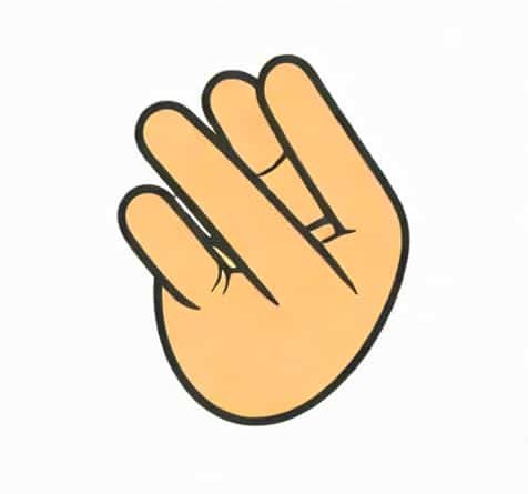 Using The Thumb And Forefinger