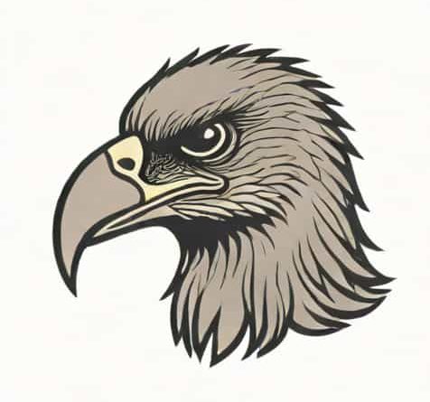 Vulture Bird Tatted On My Head