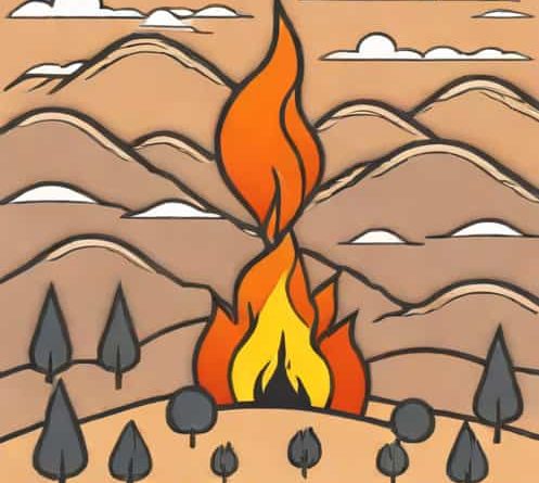 Fire In Pinon Hills