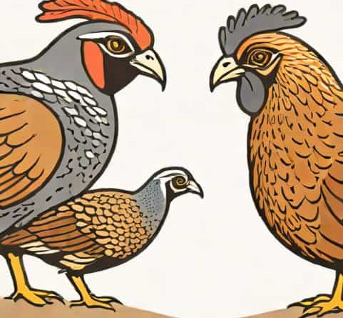 Quail Vs Guinea Fowl