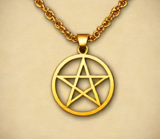 Gold Pentacle Necklace